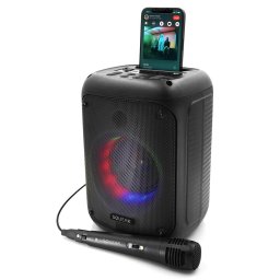 Boxa portabila 40 W Iluminare LED Negru