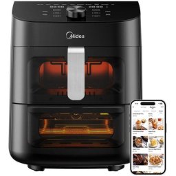 Friteuza MAD1100DADK 6.4L + 4.4L 10 programe 1700W Negru