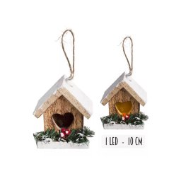 Casuta lemn+led pentru decoratiuni florale