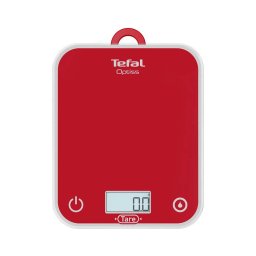 Cântar de bucătărie Tefal OPTISS 2xAAA roșu