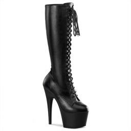 Pleaser Adore-2023 Blk Str Faux Leather/Blk Matte 43