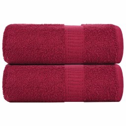 Prosoape de sapun 2 buc Bordeaux 30x30 cm 360 g/m² 100% bumbac GartenMobel Dekor