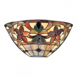 Aplică Tiffany orientata în sus KAMI, bronz, H:17.8cm, 2 becuri, QZ-KAMI-WU