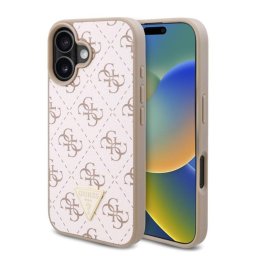 Husa Husa pentru iPhone 16 Plus - Guess Hardcase 4G Triangle Metal Logo (GUHCP16MPG4GPH) - White