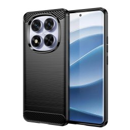 Husa Husa pentru Xiaomi Redmi Note 14 Pro - Techsuit Carbon Silicone - Black