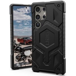Husa Husa pentru iPhone 16 Pro Max - UAG Monarch Pro MagSafe Bundle - Carbon Fiber / Black Stand