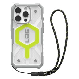 Husa Husa pentru iPhone 16 Pro - UAG Pathfinder Clear Magsafe - Active Neon Lanyard