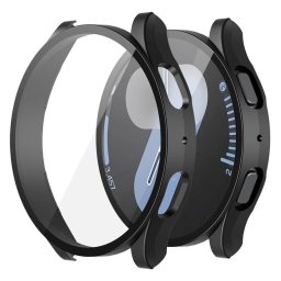 Husa pentru Samsung Galaxy Watch7 (44mm) + Folie - Techsuit Defense360 Pro - Black