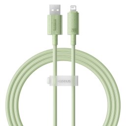 Cablu USB la Lightning, 480Mbps, 2.4A, 2m - Habitat Series (P10360200631-01) - Natural Green