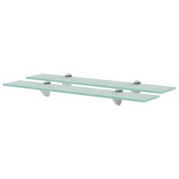 Rafturi suspendate, 2 buc., 60 x 20 cm, sticla, 8 mm GartenMobel Dekor