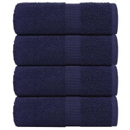 Prosoape cu sapun 4 buc Bleumarin 30x30 cm 360 g/m² 100% bumbac GartenMobel Dekor