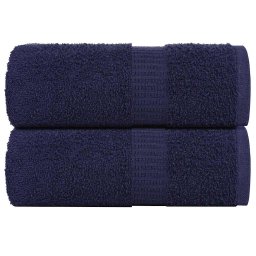 Prosoape pentru oaspeti 2 buc Bleumarin 360 g/m² 100% bumbac GartenMobel Dekor