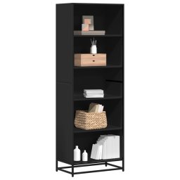Biblioteca, negru, 60x35x170,5 cm, lemn prelucrat GartenMobel Dekor