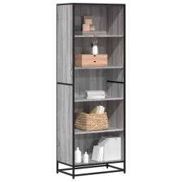 Biblioteca, gri sonoma, 60x35x170,5 cm, lemn prelucrat GartenMobel Dekor