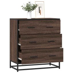Dulap, stejar maro, 68x35x76 cm, lemn prelucrat si metal GartenMobel Dekor