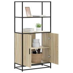 Dulapuru Stejar Sonoma 68x35x139 cm lemn si metal prelucrat GartenMobel Dekor