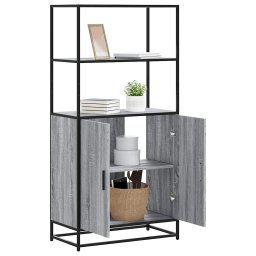 Dulap nalt gri Sonoma 68x35x139 cm lemn prelucrat GartenMobel Dekor