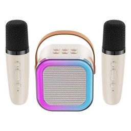 Set 2 microfoane pentru Karaoke cu boxa portabila K12