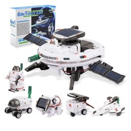 Kit solar 6 in 1 STEM de construit cu tematica flota Spatiului cosmic