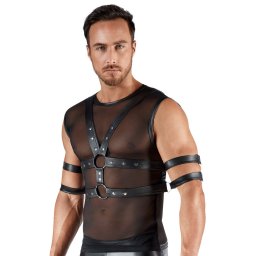 Svenjoyment Sleeveless Shirt & Chest Harness Set 2161885 Black M