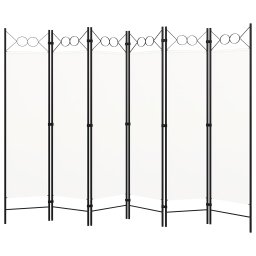 Paravan de camera cu 6 panouri, alb crem, 240 x 180 cm GartenMobel Dekor