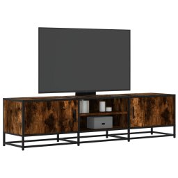 Dulap TV stejar fumuriu, 160x35x41 cm lemn prelucrat si metal GartenMobel Dekor