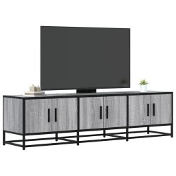 Dulap TV, gri sonoma, 150x35x41 cm, lemn prelucrat si metal GartenMobel Dekor