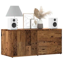 Dulap TV Lemn vechi 80x34x35,5 cm Lemn prelucrat GartenMobel Dekor
