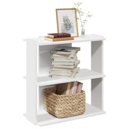 Biblioteca cu 3 niveluri, alb 60x30x60 cm lemn prelucrat GartenMobel Dekor