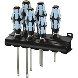 Wera 3334/3355/6 Rack - Screwdriver set, stainless steel