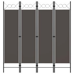 Paravan de camera cu 4 panouri, antracit, 160x180 cm GartenMobel Dekor