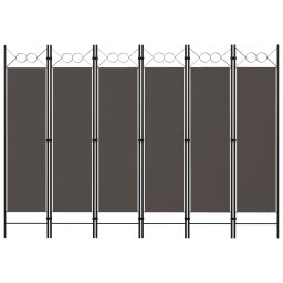 Paravan de camera cu 6 panouri, antracit, 240 x 180 cm GartenMobel Dekor