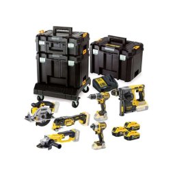 Set Combo 6 Scule DeWalt DCK654P3T, Li-Ion 18 V, 3 acumulatori, incarcator, TSTAK