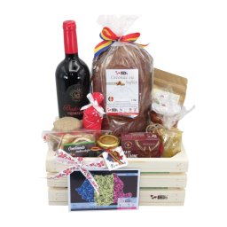 Cos cadou Craciun - Ladita cu bucate traditionale, 12 produse - ALIF411072
