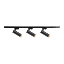 Spot pentru sistem de șină FADO 3xGU10/10W/230V negru