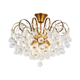 Lustră de cristal aplicată Brilagi CRYSTAL 6xE14/60W/230V bronz