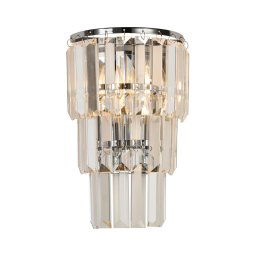 Aplică de cristal Brilagi CRYSTAL 1xE14/60W/230V crom lucios