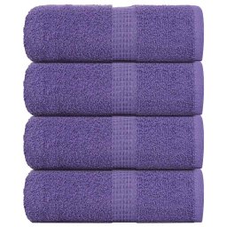 Prosoape de sapun 4 buc Violet 30x30 cm 360 g/m² 100% bumbac GartenMobel Dekor