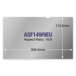 Filtru de confidentialitate Targus, Widescreen (16:9) 14 inch, 174.5 mm x 309.5 mm
