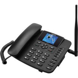 Telefon clasic Maxcom MM41D Comfort, hotspot WiFi, Negru
