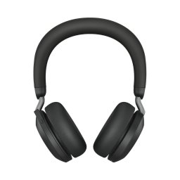 JABRA Evolve2 75 Headset on-ear Bluetooth wireless active noise cancelling USB-C noise isolating black Certified for Microsoft T