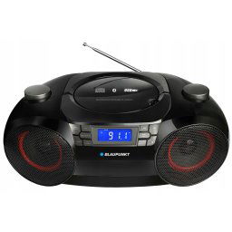 Radio player portabil Blaupunkt Boombox, FM/CD/MP3/USB/AUX, Negru