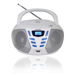 Radio CD portabil Blaupunkt Boombox BB7WH, FM, USB, Alb