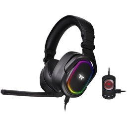 Casti gaming Thermaltake Premium Argent H5, 7.1, RGB, negru (GHT-THF-DIECBK-31)