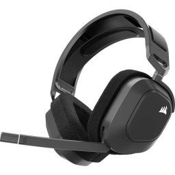 Casti gaming Corsair HS80 MAX 2.4Ghz wireless/bluetooth, multiplatform, Dolby Atmos® Spatial Audio, acumulator, Steel gray (CA-9011295-EU)
