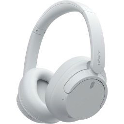 Casti Over the Ear Sony WH-CH720NW, Noise Cancelling, Wireless, Bluetooth, Microfon, Multipoint connection, Quick Charge, Autonomie 35 ore, Alb (WHCH720NW.CE7)