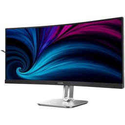 Monitor Philips Curbat, 34", VA, WQHD, 120Hz, 4ms, FlickerFree, Boxe 5W x 2, HA, HDMI, DisplayPort, USB, hub, USC-C, KVM, RJ45, 34B2U5600C/00, Negru