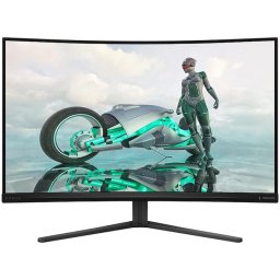 Monitor Gaming Philips EVNIA Curbat, 31.5", VA, QHD, 180Hz, 1ms, 0.5ms, HDR10, FlickerFree, HDMI, DisplayPort, 32M2C3500L/00, Negru