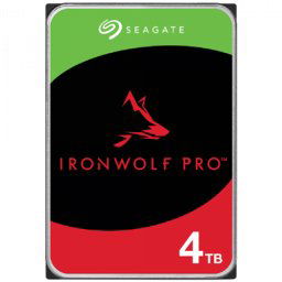 HDD NAS SEAGATE IronWolf Pro 4TB CMR35- 256MB- SATA 6Gbps- 7200RPM- RV Sensors- Rescue Data Recovery Services 3 ani) WRL: 550TB/
