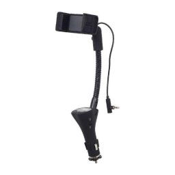 CARKIT 4-in-1 GEMBIRD- jack 35mm- modulator FM- suport- handfree- incarcator- USB- montare la priza auto- TA-CHU3timbru verde 01